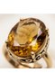 Bronze Vintage Women's Ring Authentic Copper Jewelry Zultanite Stone Oval Solitaire Model Adjustable - 5
