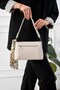 Vespara Scarf Detailed Soft Leather Look Large Volume Cream Women's Shoulder and Crossbody Bag - 2