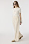 Elastic Waist Wide Leg Sarel Beige Trousers 0013 - 2