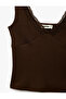 Cotton Lace Detailed V-Neck Sleeveless Blouse - 6