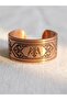 Seljuk Eagle Embossed Pure Copper Adjustable Ring
