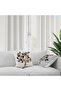 Punch Embroidery Patterned Gray Cream Autumn Themed Digital Printed Gift Set of 4 Throw Pillow Covers - 3