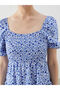 Floral Gathered Dress - 3