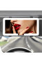 WHITE Car Interior Makeup Mirrors Sun Visor Plate LED Mirror for Girls Women Rechargeable Fill Light - 7