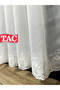 Flower Embroidered Non-Ironing Wrinkle-Resistant Living Room 2 Layer Pleated Tulle - 5