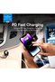 110W Multiport Car Charger with Dual USB-C, 1M Coiled Cable & Smart Chip – Fast Charging for iPhone, Android, Laptops - Black - 5