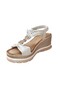 1067 Women's Stoned Wedge Sole Daily Comfort Sandals - 3