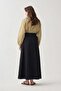 Black-Four-Piece Flared Skirt - 3