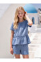 Esvab • Modern & Distinctive Zero Roba Collar Ruffled Girls' Muslin Blouse