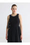 Esvab • Modern & Distinctive Zero Roba Collar Waist-Slit Dress - 2