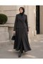 Monarch Series Long Hijab Coat with Cover Pockets - 2