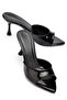 Women's Black Pointed Toe 7 cm Heeled Sandals.. - 3