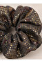 Women's Elastic Set of 2 Colorful Fabric Bagel Scrunchie Clips - 3