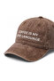 ''Coffee Is My Love Language'' Embroidered Washable Hat /''Coffee Is My Love Language'' Embroidered Washed Baseball Cap - 2