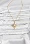316L Steel Chain Gold Color Pole Star Zircon Stone Women's Necklace 5886 - Rust-Proof and Stylish - 3