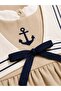 Baby Boy Embroidered Holiday Sailor Overalls with Removable Collar - 5