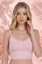 Women's Lace Detailed Crop Top and Bottom Set (Crop+Slip) - 5