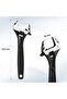 250 MM Adjustable Wrench, Black Oxide Wrench 250 MM with Inch/Metric Scale, Premium Cr-V Steel - 5
