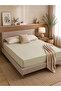 1-Piece Essential Microfiber Fitted Sheet Solid,Color: Light Green, Queen (160 x 200 + 30 cm),Design Soft Fabric Deep Pocket Elastic Edge Bed Linen