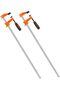 2-pack Medium Duty Steel Bar Clamp Set with 272 kg Load limit, 61 cm