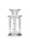 Crystal Candle Holder 15 cm | Tiered Glass Candle Burner | Luxury Home Décor