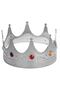 Silver Color Adult and Child Compatible King Crown Royal Crown 60 cm - 2