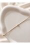 Heart Detailed Waterway Stainless Gold Bracelet