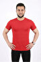Men's Basic T-Shirt Crew Neck Short Sleeve Casual Summer Slim Fit T-Shirt - Red - 3