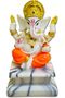 Divine Design Ganesh Ji on Chowki – A Symbol of Auspicious Beginnings and Divine Wisdom- 13cm height