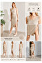 Square Neck Slit Ribbed Camisole Dress (95% Cotton, 5% Elastane) - 4