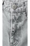 Hayal Light Gray Lycra-Free Palazzo Jean High Waist Premium Denim Pants - 7