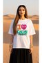 Women's Oversize T-Shirt Arabia Printed 100% Cotton T-Shirt Comfortable Fit