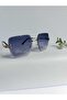 Women's Square Crystal Sunglasses Smoke - 3