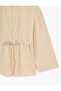 Cotton Long Sleeve Tie-Waist Muslin Kimono - 5