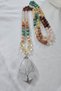 Certified Crystal Quartz Pointed 108-String Natural Stone Necklace (Citrine, Amazonite, Pink Quartz, Dark Quartz, Sunstone, Strawberry Quartz)