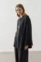 Drawstring Draped Trousers Set Black - 7