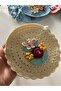 Hand Knitted Floral Shoulder Bag for Girls - Knitted Bag with Pearl Straw Look - 3
