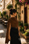 Women's Draped Cape Sleeve Snap Button Body Blouse – Stylish and Modern Design - 2