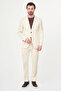 Textured Slim Fit Mono Collar Men's Jacket with Pocket Beige - 41500.26Y - 3