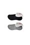 Glb-Stl41414 Black and Gray Women's Ballerina Socks 6 Pairs - 3