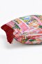 Tropical Garden and Sea View Fringed Cushion Cover - Summer Pillowcase with Red Tassels - 6
