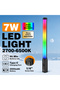 7W RGB LED Stick Light with Adjustable 2700–6500K Color Temperature, 2000mAh Rechargeable Battery, Type-C Charging - 2