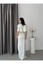 White Bolero Stone Embellished Underwire Long Evening Dress - 7