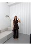 Women's Vest Trouser Suit with Button Detail, Stylish Two-Piece Suit, Office Combination