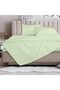 3PC Flat Sheet With 2 Pillowcase - 160x220cm / 63''x 86'' Mint Supersoft Wrinkle Free Shrink Resistant Easy Fit and Breathable Bed Sheet - 3