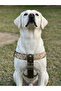Dog Chest Harness Large Breed Adjustable 4 cm Width Column Cord Khaki & Camouflage - 3