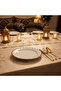 Yamatsu White Porcelain Meat Plate with Golden Rim — 7.5 Inch | Premium Dining Serveware - 2
