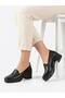 Women's Black Orthopedic Soft Sole Stylish Comfortable Daily Shoes - 2