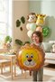 Safari Lion Head Foil Balloon 35X42 cm Safari Themed Children's Birthday Party Decoration - 4