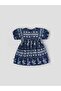 Popees Baby Girls Cotton Dress| Navy Blue| 3-36 Months - 2
